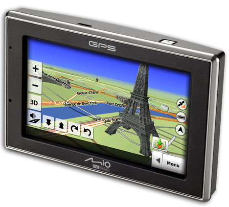Mio C620 GPS features 3D graphics
