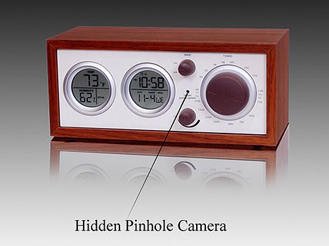 Hidden Camera Spy Clock