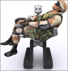 Le robot Bear transporte les humains blessés