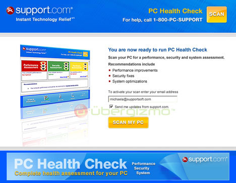 Support.com Launches New Online PC HealthCheck 
