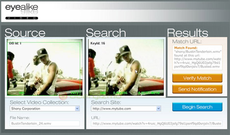 EYEALIKE: Visual-based Search to Prevent Online Video Copyright Infringement