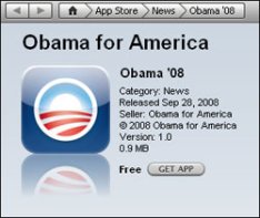 Obama Application For iPhone/iPod touch