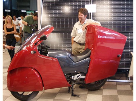Solar Motorcycle Is Large