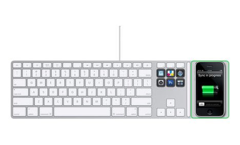 Apple Keyboard Concept Holds iPod/iPhone
