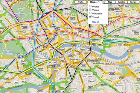 Google Adds Transit Layer To Maps
