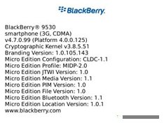 BlackBerry Storm 9530 4.7.0.99 Leak