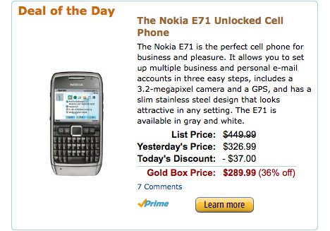 Nokia E71 Going For Cheap