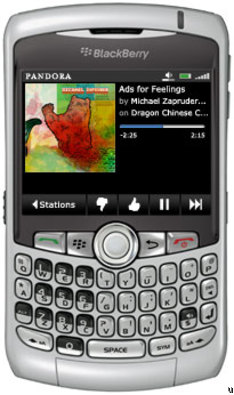Pandora Radio App For BlackBerry