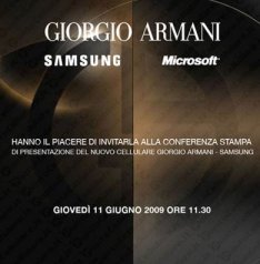 Samsung Armani Smartphone Coming Our Way