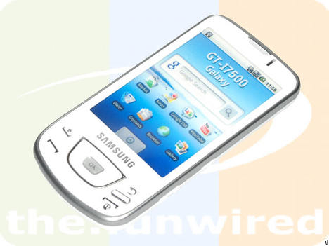 Samsung on Samsung Galaxy Gt I7500 Blanc   Ubergizmo