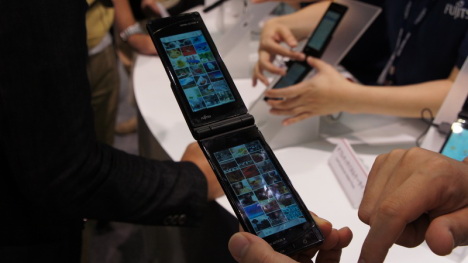 Fujitsu dual-screen touch smartphone