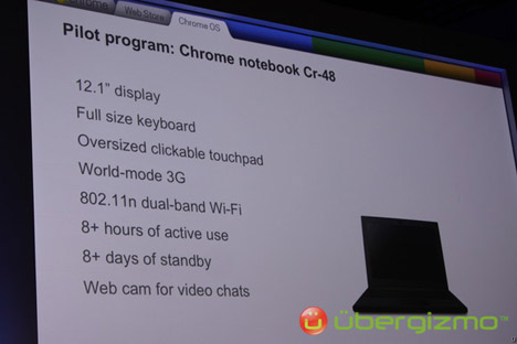 Google Cr-48: The First Chrome OS Netbook