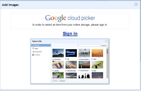 Le stockage en ligne Google Cloud Picker est en route?