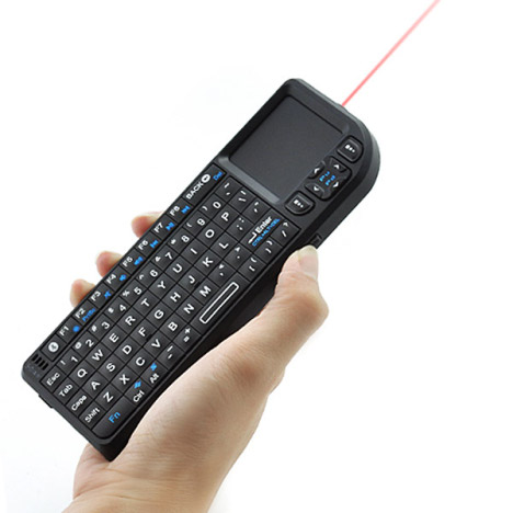 Mini Bluetooth Keyboard With Laser Pointer
