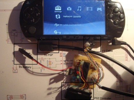 PS2  Controller Hacked To Control Your PSP