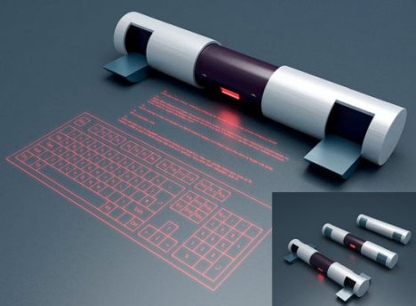 Concept: Communication Gadget Projects A Virtual Keyboard