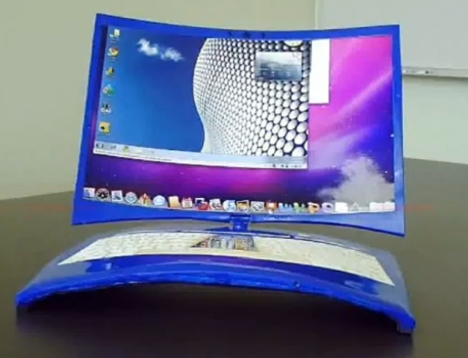 Laptop Concept With Curved Design
