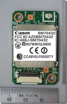 Canon BM70432 Wireless LAN Module Visits The FCC