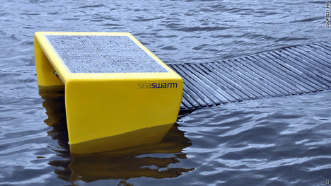Seaswarm oil-scrubbing robots could clean up nasty oil spills