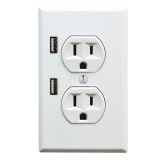 New Power Outlet Cover Allows You to Plug in USB Devices for Charging