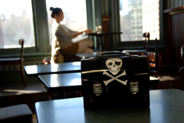 The PirateBox is the coolest file sharing lunchbox ever The PirateBox is the coolest file sharing lunchbox ever