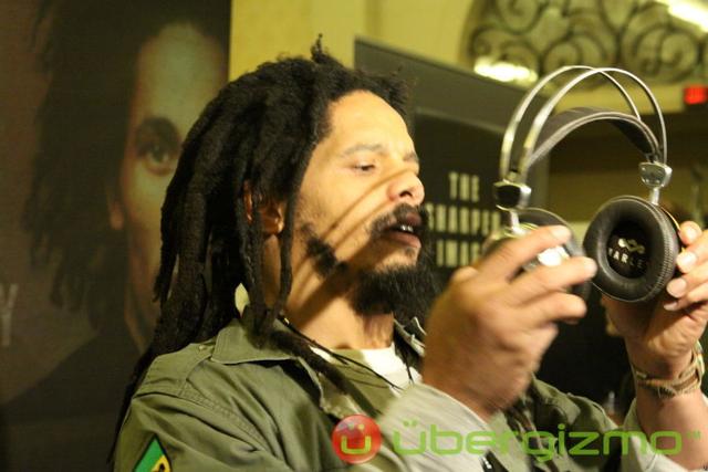 Rohan Marley launches Bob Marley headphones at CES 2011 Rohan Marley launches Bob Marley headphones at CES 2011