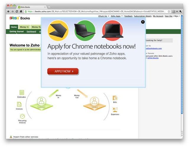 Zoho Google Cr 48 notebook giveaway Zoho Google Cr 48 notebook giveaway