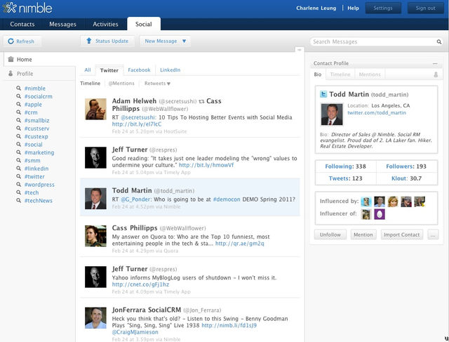 Nimble Social CRM