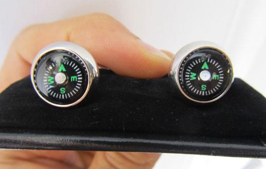 compass-cufflink