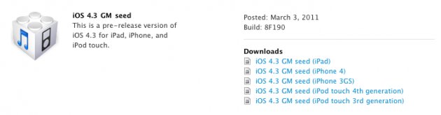 iOS 4.3 iOS 4.3
