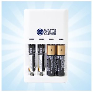 Recharge regular batteries with WattsClever