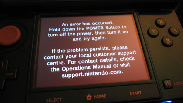 3DS Hit With Black Screen of Death Crash Error 3DS Hit With Black Screen of Death Crash Error