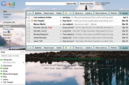 Gmail now allows custom background images Gmail now allows custom background images