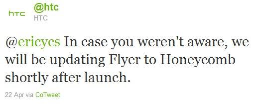 HTC Flyer Honeycomb Update to Arrive Shortly (Official)
