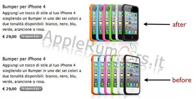 iphone 4. White iPhone 4 bumper buzz