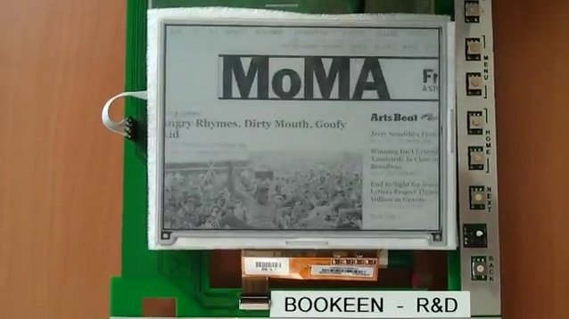 Bookeen shows off real time scrolling and web browsing on E Ink screens Bookeen shows off real time scrolling and web browsing on E Ink screens