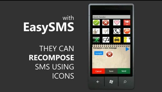 EasySMS allows illiterates to text EasySMS allows illiterates to text