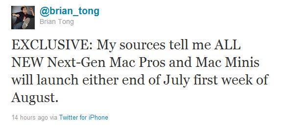New Mac mini and Mac Pros to get Sandy Bridge? New Mac mini and Mac Pros to get Sandy Bridge?
