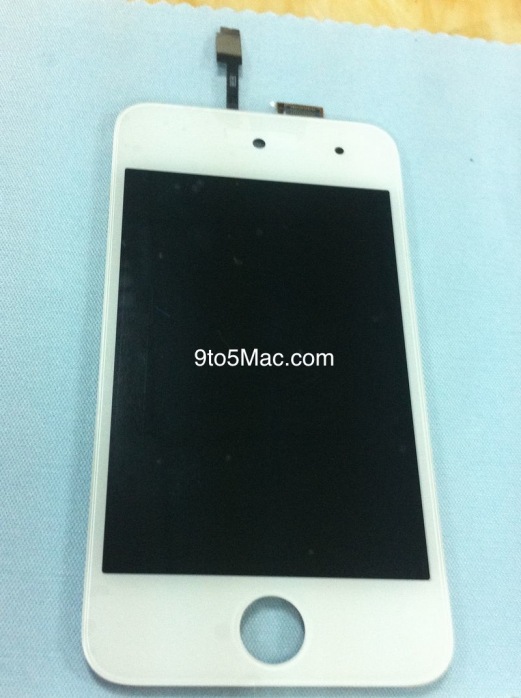 White iPod Touch front panel White iPod Touch front panel