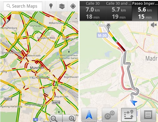 Google Maps now includes live traffic info for Europe Google Maps now includes live traffic info for Europe