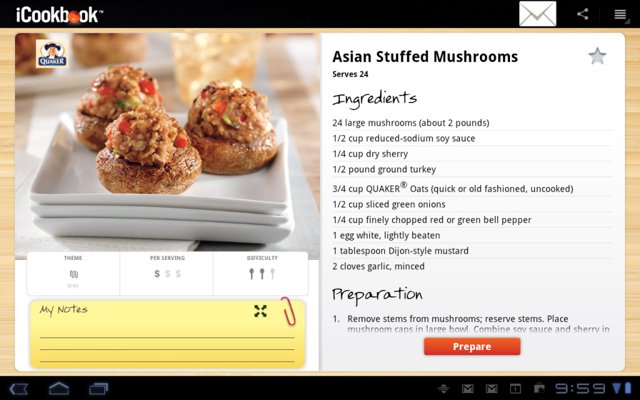 iCookbook for Android launches on Amazon Appstore today iCookbook for Android launches on Amazon Appstore today