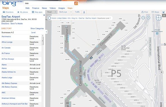 Bing now offers Airport maps Bing now offers Airport maps