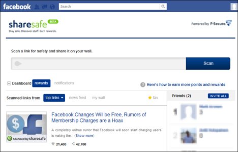 F Secure ShareSafe Beta makes Facebook a safer place F Secure ShareSafe Beta makes Facebook a safer place