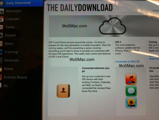 iOS 5 and iCloud training commences – iPhone 5 launch near? iOS 5 and iCloud training commences – iPhone 5 launch near?