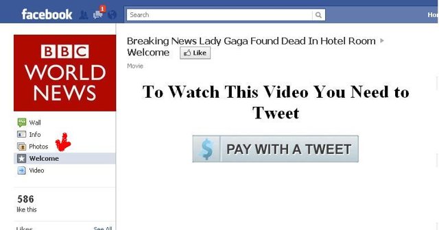 Lady Gaga found dead in hotel room is a scam Lady Gaga found dead in hotel room is a scam