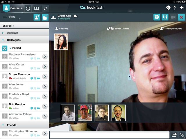 HookFlash: Video Conferencing Meets Business Communications in the iPad