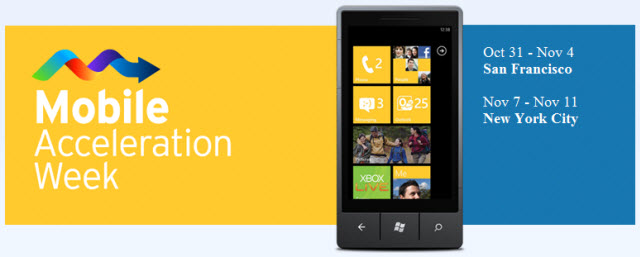 WP7 Apps @ Mobile Acceleration Week WP7 Apps @ Mobile Acceleration Week