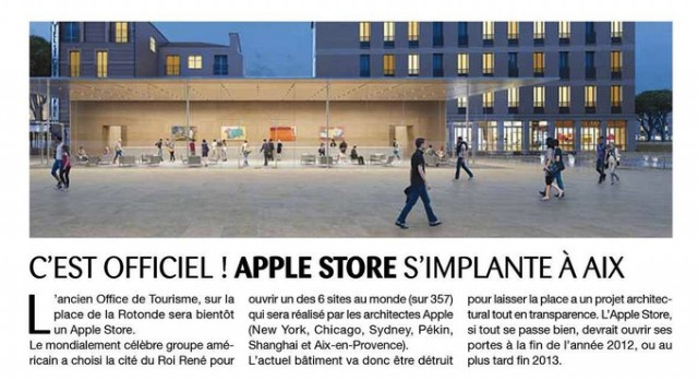 Futuristic Apple Store in France Futuristic Apple Store in France