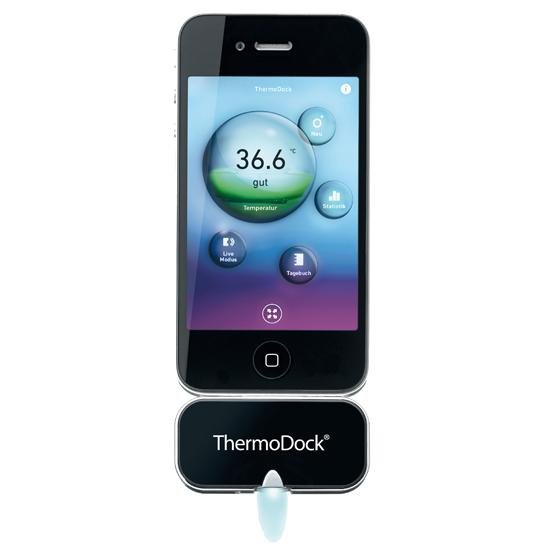 ThermoDock takes your temperature with the iPhone ThermoDock takes your temperature with the iPhone