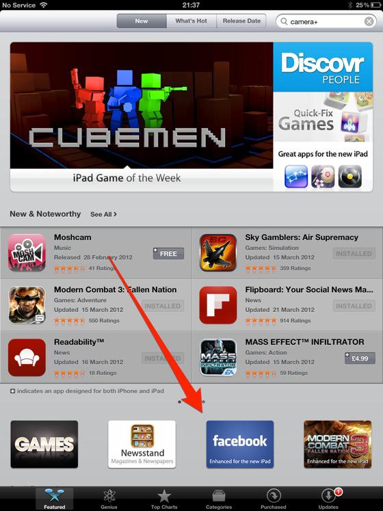 New iPad optimized Facebook app update on its way?